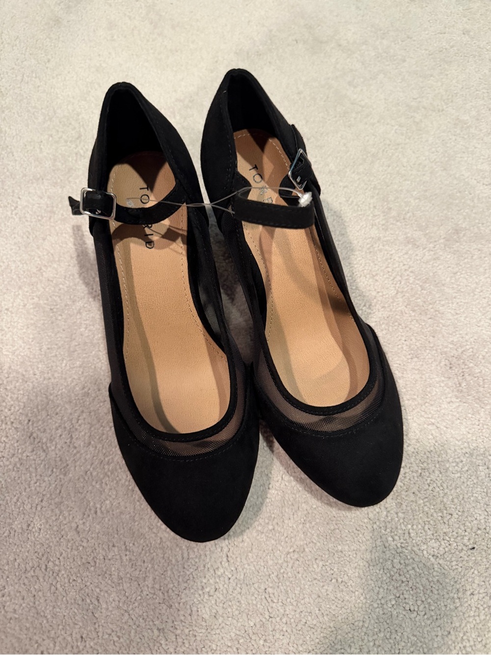 Black Torrid Mesh Mary Jane Heels